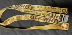 OFF-WHITE インダストリアル ベルト イエロー