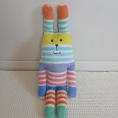 【CRAFTHOLIC】クラフトホリック・カラフルうさぎぬいぐるみ約43cmのサムネイル