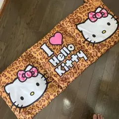 ハローキティ ヒョウ柄 長座布団 クッション