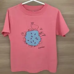 mont-bell 動物イラスト Tシャツ 110サイズ ピンク