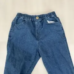 マーキーズ　デニムブルー ストレートパンツ ゴムウエスト　130センチ　キッズ