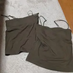 オリーブグリーン ベアトップ2枚セット