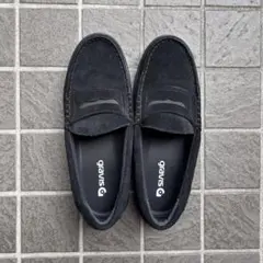 gravis　odjick　コインローファー スウェード 極美品 26.5 黒