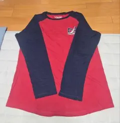 NAUTICA 赤紺 ラグランスリーブ Tシャツ XLのサムネイル