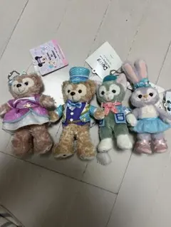 ダッフィーシェリーメイステラルージェラトーニぬいぐるみバッジセット　2017