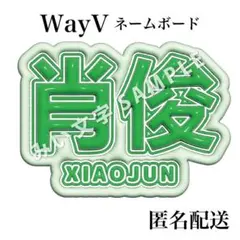 シャオジュン 샤오쥔 肖俊 NCT WayV ぷっくり風うちわ文字ネームボード2のサムネイル