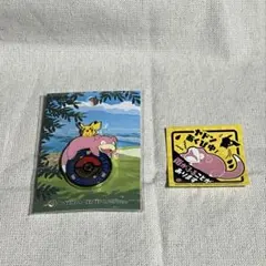 ポケモンセンター カガワ ロゴピンズ & ヤドン ステッカー