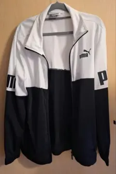 PUMA ジャージ ホワイトブラック L