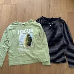 ロンT 長袖カットソー2枚セット 150