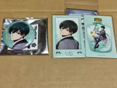 ブルーロック バレエコア グリッター缶バッジ　イラストカード　糸師凛