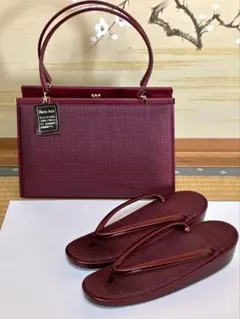 miee様専用　草履　和装バッグ　ハンドバッグ　ホースヘアー　馬毛　ワインレッド