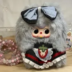 babythree マキアートミニラビットバッグ グレー②