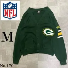 大人気！ NFL グリーンベイ・パッカーズ カーディガン ボタンダウン セーター