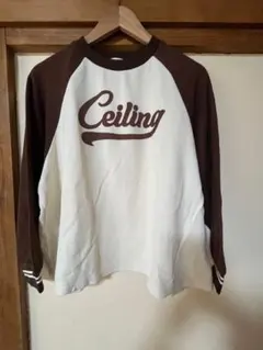 Ceiling ロゴ ラグランスリーブ Tシャツ