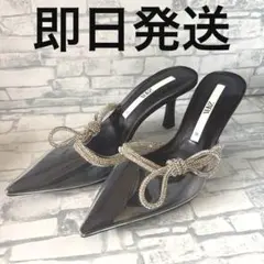 [大人気] ZARA ビジュー付きハイヒール 36 23.5cm