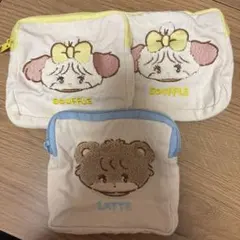 ガチャガチャ　mikko もこもこポーチ