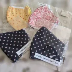 ハンドメイドマスク　キッズ用布マスク4枚セット