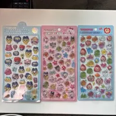 たまごっちキャラクター硬いシール3枚セット