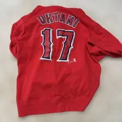 大谷翔平17 ユニフォーム レッドパーカー Lサイズ