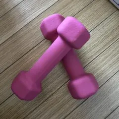 ダンベル　1kg 1キロ　2個セット　ピンク