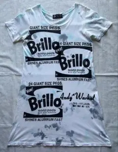 ★ヒステリックグラマー★アンディウォーホルBrillo柄ロングＴシャツWOMAN