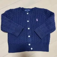 Ralph Lauren ネイビー カーディガン トップス　長袖　80 ベビー