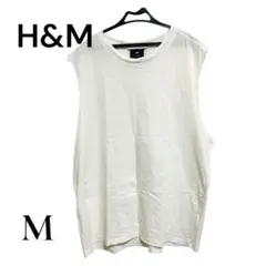 H&M ノースリーブ トップス ホワイト Mサイズ カジュアルのサムネイル