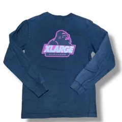 XLARGE ロゴ バックプリント 長袖カットソー ロンT サイズS
