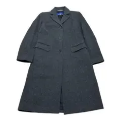BURBERRYBLUE LABELバーバリーブルーレーベルウールコートグレー