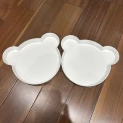 tak クマ型 ベビー用食器 グレー　2個