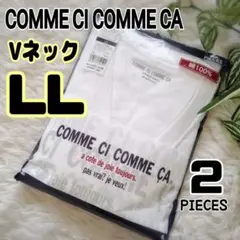 メンズ Tシャツ Vネック 白 LL 2枚組 グンゼ 肌着 新品 綿