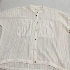値下げ MAYSON GREY メイソングレイ メッシュレースドルマンシャツ Мのサムネイル