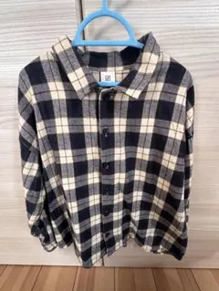 チェック柄長袖シャツ 130cm