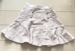 evelyn エブリン ペプラム ツイード スカート ピンク