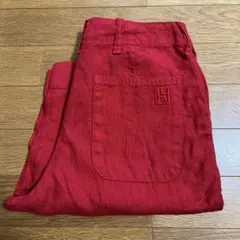 YAMANEまいどおおきにパンツ 旧EVISU 新品未使用　天然麻のサムネイル