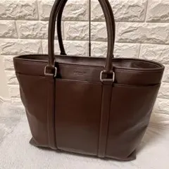 人気✨COACH コーチ トートバッグ 本革 レザー ブラウン 茶 2WAYのサムネイル