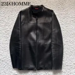 【大きめサイズ】美品✨23区　ラムレザージャケット　シングルライダース 本革 シングルライダースジャケット メンズ ラムレザージャケット M/L