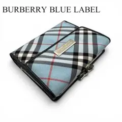 ほぼ未使用 BURBERRY ブルーレーベル 三つ折り 財布 wallet 廃盤