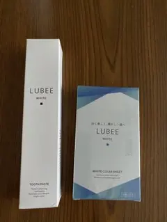 LUBEE ホワイトクリアシート & 歯磨き粉 セット