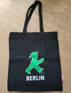 アンペルマン トートバッグ エコバッグ ドイツ ベルリン A4 ブラック