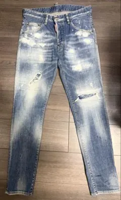 【SALE！！】DSQUARED² ダメージ加工 ブルーデニム スキニー