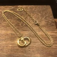 Dior クリスチャンディオール　ゴールド ネックレス リンクチェーン