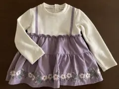 SENSE OF WONDER フラワー刺繍付き長袖チュニック　サイズ100