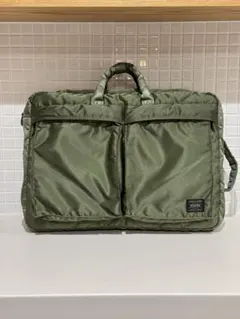 【良品】廃番 ポーター PORTER タンカー 3WAY バッグ セージグリーン