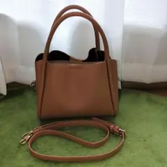 FIRANO フィラノ キャメル トートバッグ ショルダーバッグ ハンドバッグ