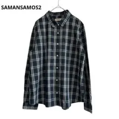 （146）SM2サマンサモスモス　チェック　長袖シャツ ブラウス Mサイズ