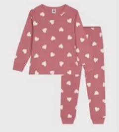 新品　12ans PETIT BATEAU ハート　長袖パジャマ プチバトー