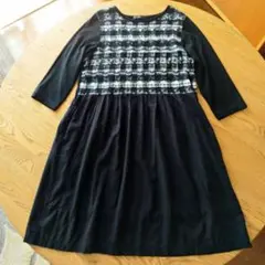 CRESCENT 　レース　ワンピース　黒のサムネイル