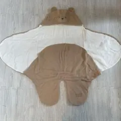 GELATO PIQUE クマのフード付きおくるみ