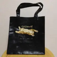 GUGUworld 猫イラスト トートバッグ 黒